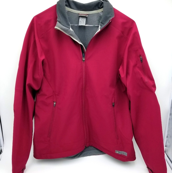 REI Soft Shell Fleece Jacket Red Women's EUC - Picture 1 of 6